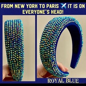 Super Elegant Blue Headband to Enhance your Casual or Night Our Hair look